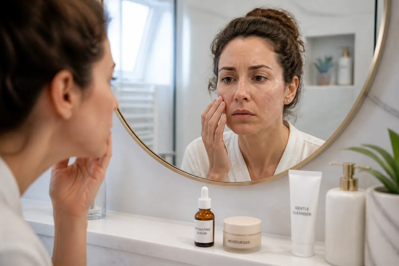 acid hialuronic aplicat greșit și piele uscată