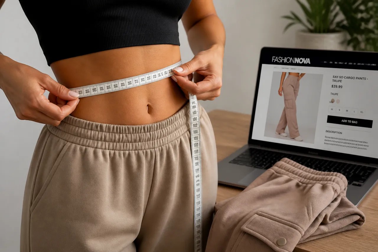 cum verifici tabelul de mărimi Fashion Nova