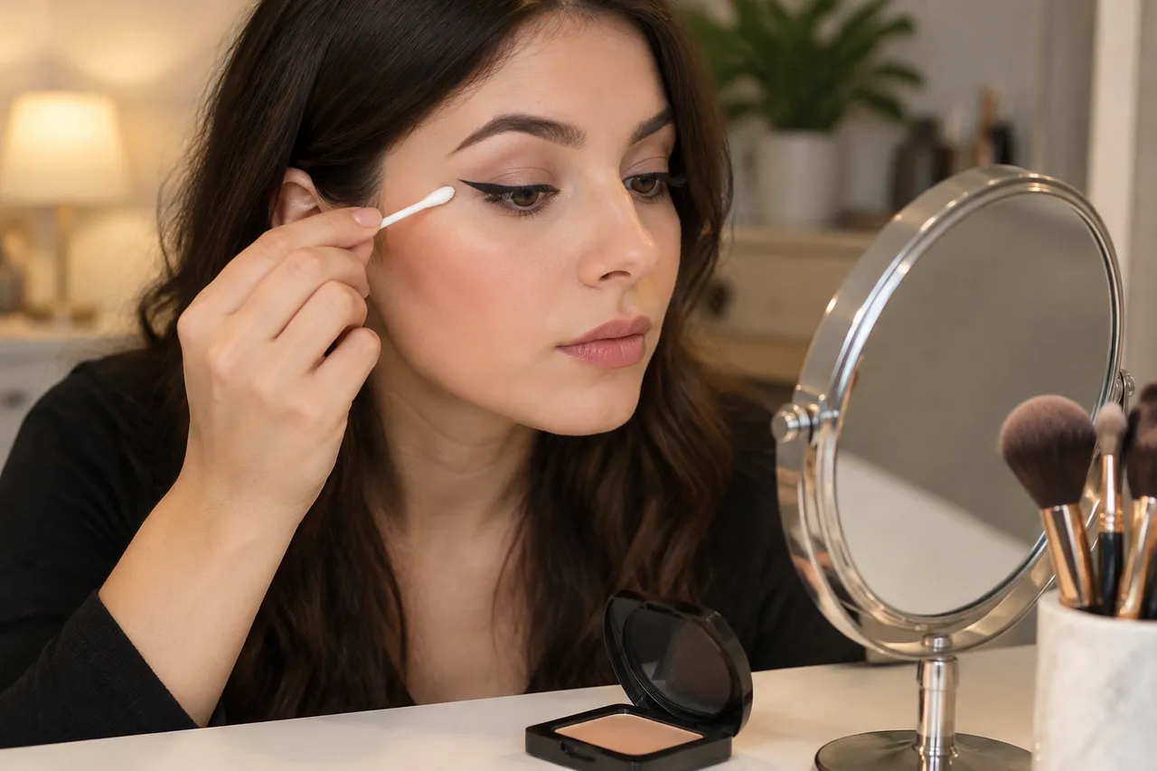 fixarea eyelinerului pentru prevenirea transferului