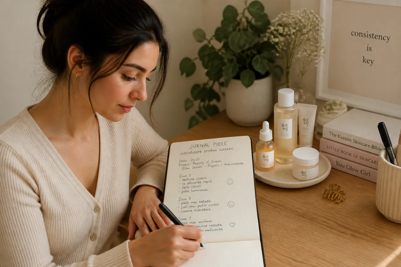 testare produse K-beauty și reacții ale pielii