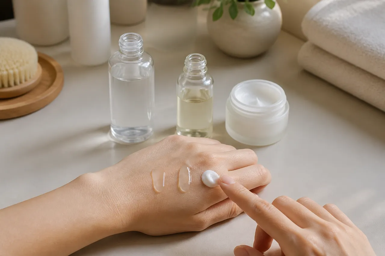 texturi K-beauty pentru piele mixtă uscată și sensibilă