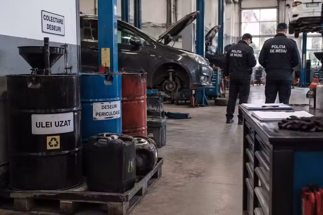 Service auto din Negru Vodă, verificat de polițiști pentru gestionarea deșeurilor Service auto din Negru Vodă, verificat de polițiști pentru gestionarea deșeurilor